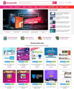 Giao Diện Website Shop Bán Tài Nguyên, Sản Phẩm Số, Mã Nguồn