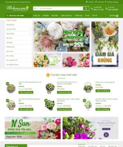 Giao Diện Website Cửa Hàng Bán Hoa 01