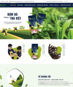 Giao Diện Website Bán Nguyên Liệu Trà Sữa 02