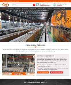 Giao Diện Website Tổng Kho Đá, Siêu Thị Đá