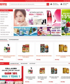 Giao Diện Website Siêu Thị Hàng Nội Địa Nhật