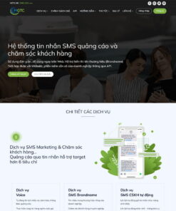 Giao Diện Website Tổng Đài Tin Nhắn Sms