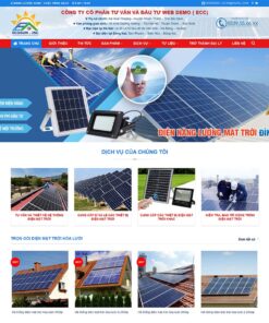 Giao Diện Website Điện Năng Lượng Mặt Trời 02