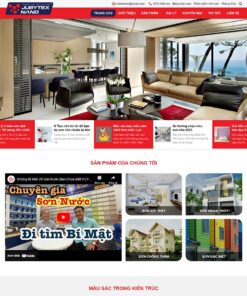 Giao Diện Website Cung Cấp Sơn Nước