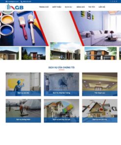 Giao Diện Website Dịch Vụ Sơn Nhà, Sửa Nhà