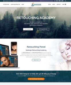 Giao Diện Website Bán Tài Nguyên Thiết Kế Đồ Họa Photoshop