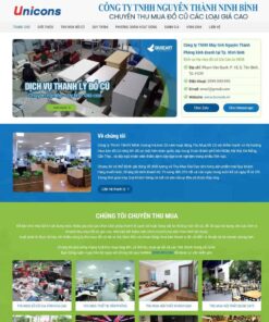 Giao Diện Website Thu Mua, Thanh Lý Đồ Cũ