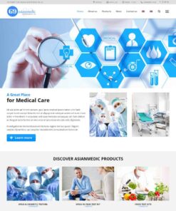 Giao Diện Website Giới Thiệu Sản Phẩm, Thiết Bị Y Tế