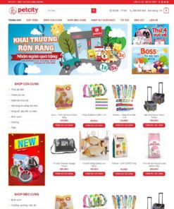 Giao Diện Website Bán Đồ Chơi, Thực Phẩm Thú Cưng