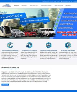 Giao Diện Website Dịch Vụ Thuê Xe 03