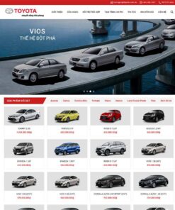 Giao Diện Website Bán Xe Toyota 02