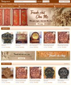 Giao Diện Website Bán Tranh Gỗ