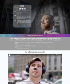 Giao Diện Website Giới Thiệu Bán Sản Phẩm Sách Nói Usb