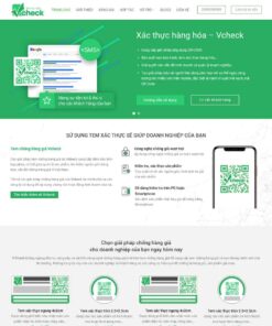 Giao Diện Website Giới Thiệu Tem Chống Hàng Giả