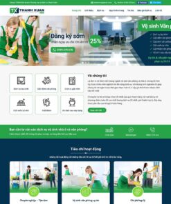 Giao Diện Website Dịch Vụ Vệ Sinh 04