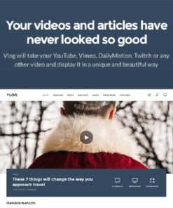 Vlog – Video Blog & Podcast WordPress Theme
