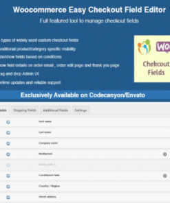 Woocommerce Easy Checkout Field Editor