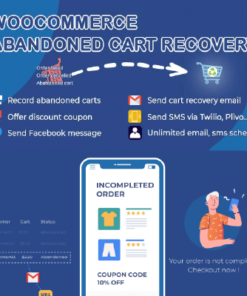 WooCommerce Abandoned Cart Recovery – Email – SMS – Facebook Messenger