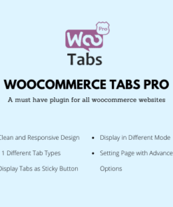 Woocommerce Tabs Pro: Extra Tabs for Product Page