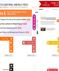 WP Floating Menu Pro – One page navigator, sticky menu for WordPress