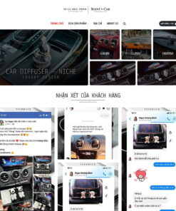 Giao Diện Website Nước Hoa Cho Xe Hơi