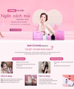 Giao Diện Website Landing Page Nước Xịt Thơm