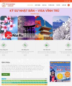 Giao Diện Website Công Ty Xuất Khẩu Lao Động 01