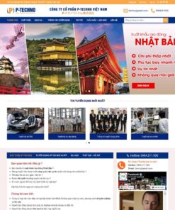 Giao Diện Website Công Ty Xuất Khẩu Lao Động 02